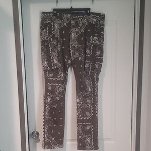 Famous Nova Men Paisley Print Men's Pants Size 40